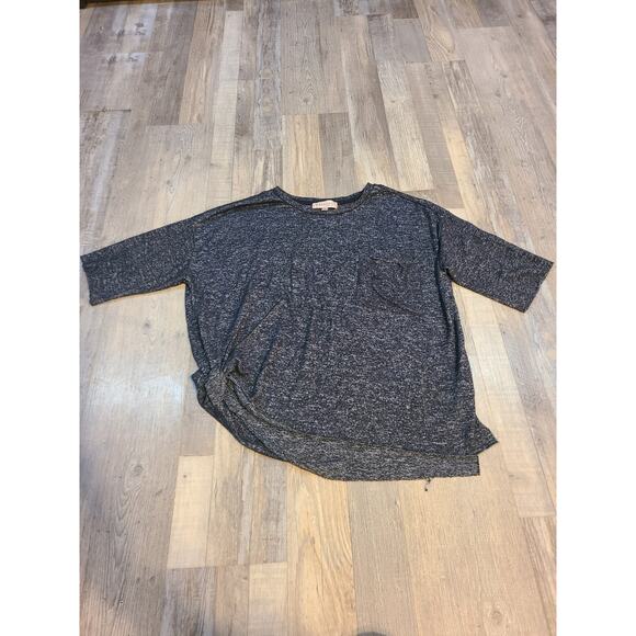 Philosophy medium womens static gray print side knot tied top - Picture 1 of 7